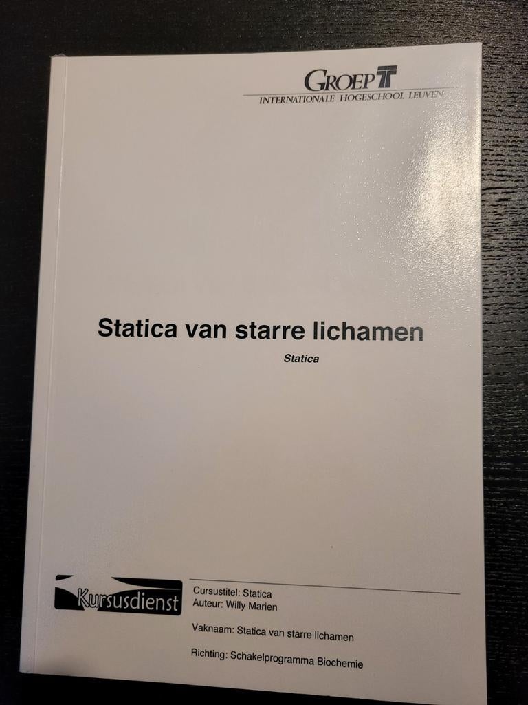Statica van starre lichamen, Boeken, Ophalen of Verzenden