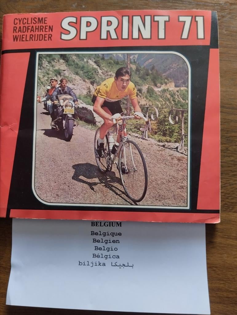 Cyclisme Panini Sprint 71 | Eddy Merckx, Enlèvement ou Envoi, Comme neuf