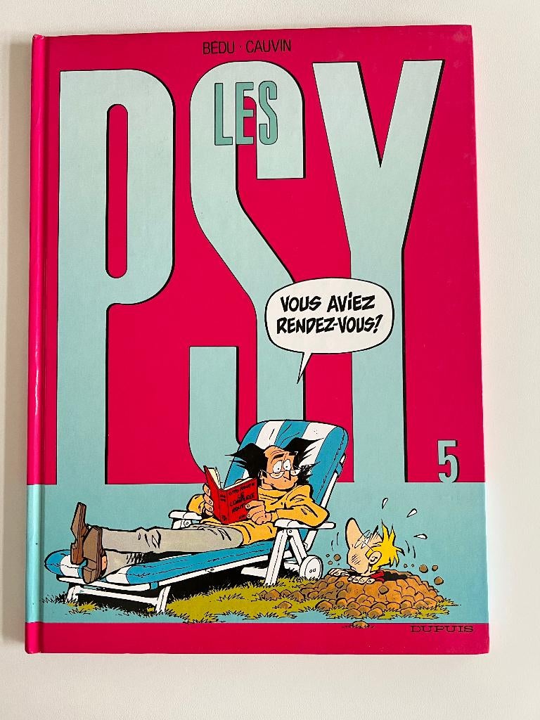 BD Les psy Vous aviez rendez-vous ?, Bédu & Cauvin, Enlèvement ou Envoi, Une BD, Utilisé