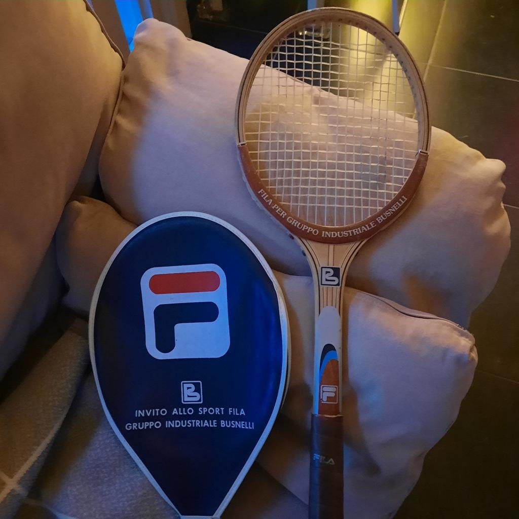 Raquette de tennis Fila (marque Björn Borg). En bois, Enlèvement ou Envoi