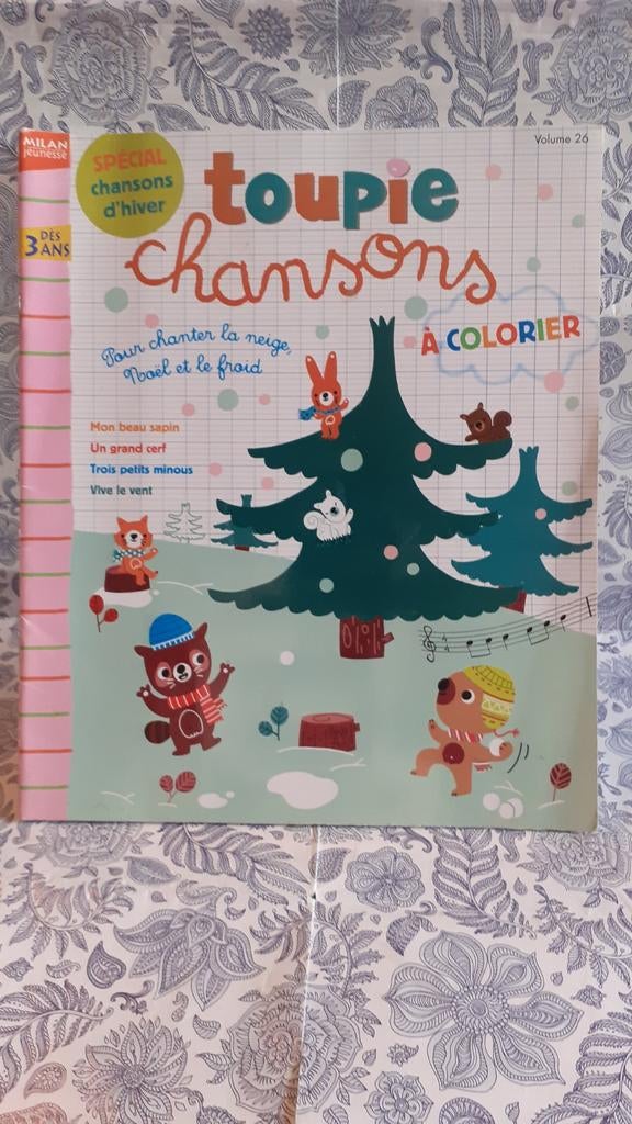 livre d'enfant chanson + partition +coloriage, Ophalen of Verzenden, Zo goed als nieuw, Jongen of Meisje