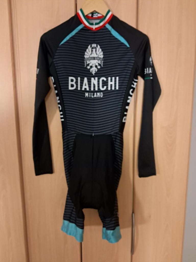 Bianchi tijdritpak lange mouw maat S, Fietsen en Brommers, S, Dames, Ophalen of Verzenden, Zo goed als nieuw
