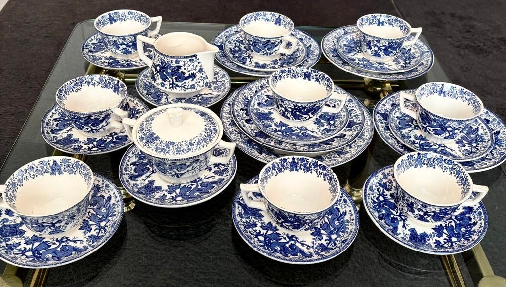 Boch Frères La Louvière « Dragon «, Antiek en Kunst, Antiek | Servies compleet, Ophalen