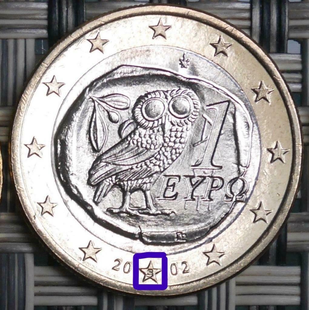 1 euro Griekenland 2002 UNC geslagen in Finland (S), Ophalen of Verzenden, Finland, 1 euro, Setje