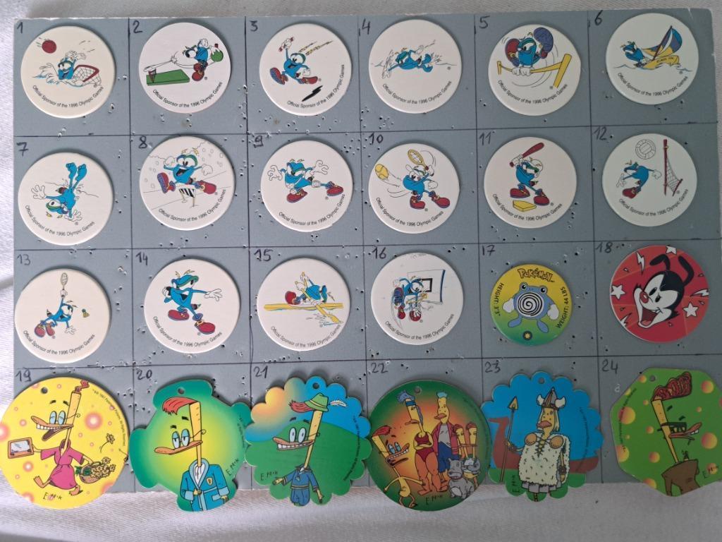 Flippo pog, flippos, skippies, petten, enz... bij de doos, Ophalen