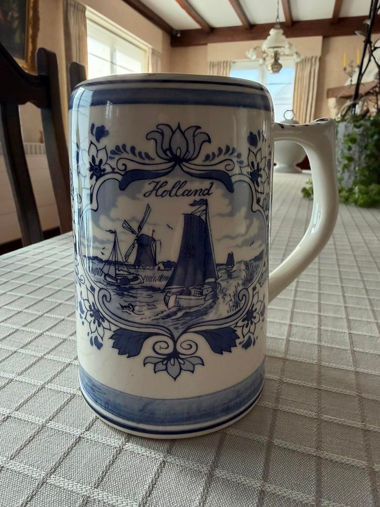 Bierkan delft blue handpainted, Antiek en Kunst, Ophalen of Verzenden