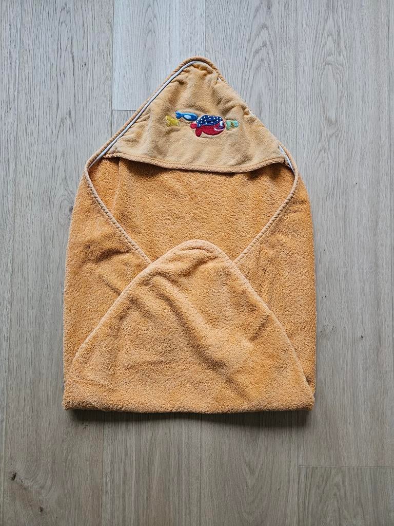Cape de bain orange Carré Blanc, Enfants & Bébés, Bains & Soins, Enlèvement, Utilisé, Standard