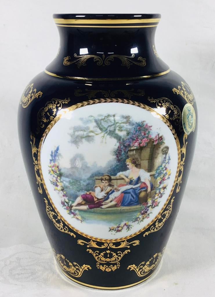 Vase en porcelaine Frazante Vintage au design romantique 69s, Antiquités & Art, Antiquités | Porcelaine, Enlèvement ou Envoi