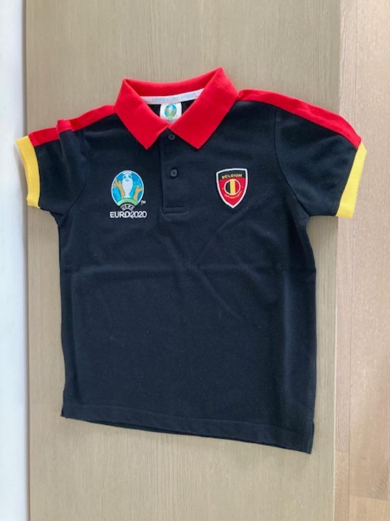Polo officiel de l'UEFA Euro 2020 Belgium taille 7/8 ans, Garçon, Enlèvement ou Envoi, Comme neuf, Uefa