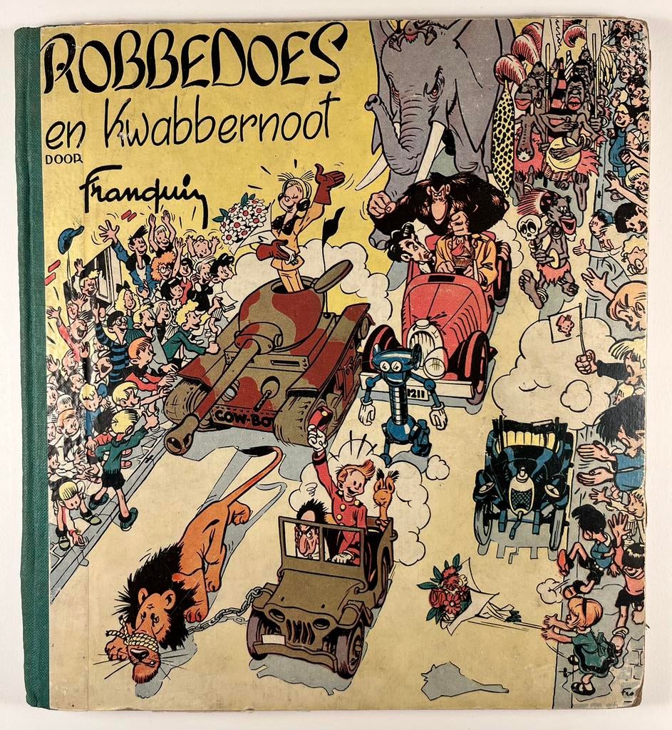 NL: Robbedoes en Kwabbernoot -1949 - Franquin - 1ère éd - HC, Livres, BD, Enlèvement ou Envoi