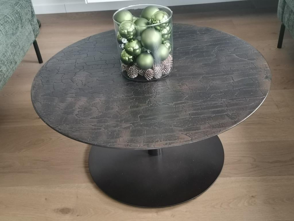 Nieuwe salon tafel zoekt andere living, Huis en Inrichting, Ophalen, Rond, Metaal