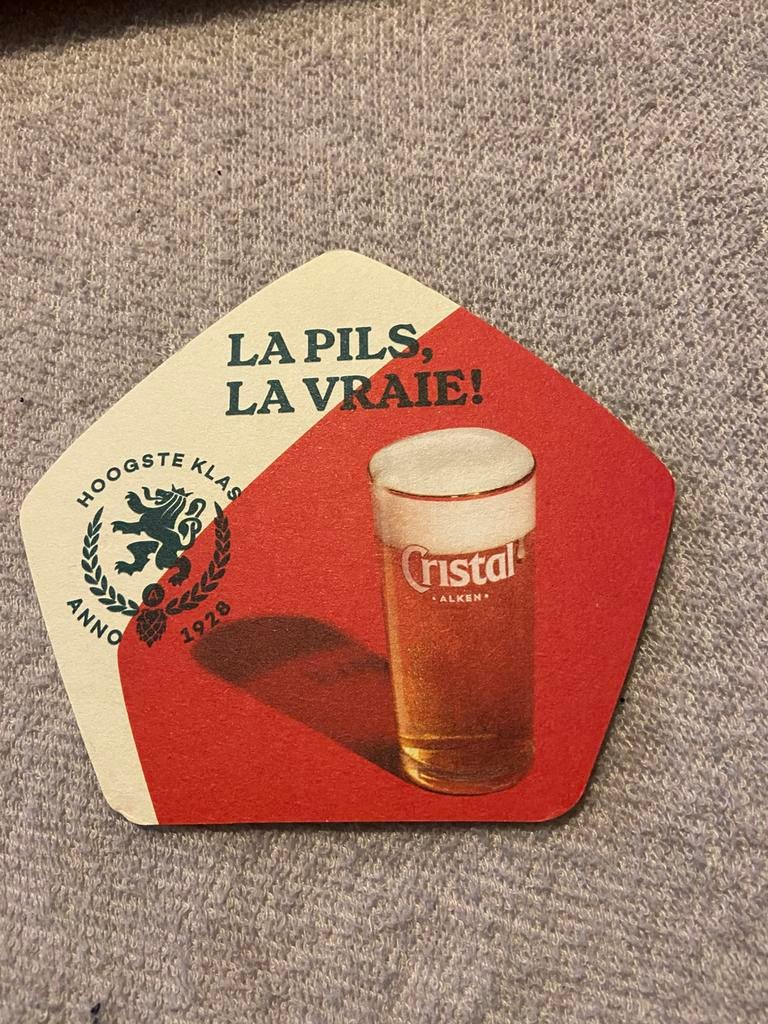 Bierviltje Cristal, Ophalen of Verzenden, Nieuw