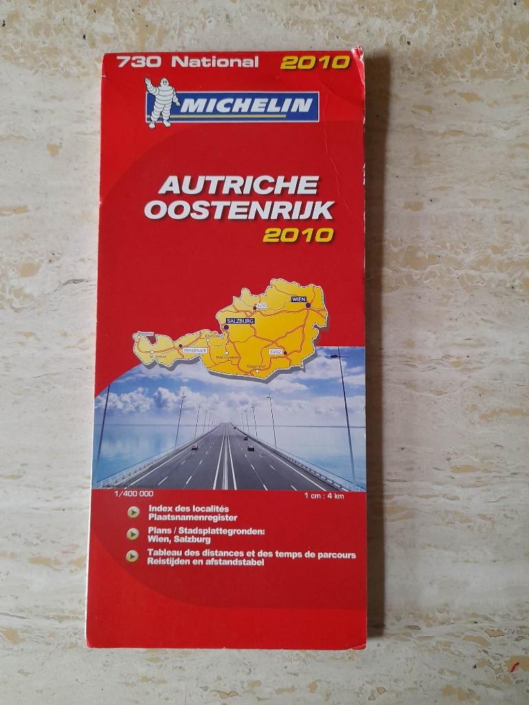 Carte routière Michelin Autriche 2010, Enlèvement ou Envoi, Michelin, 2000 à nos jours, Utilisé