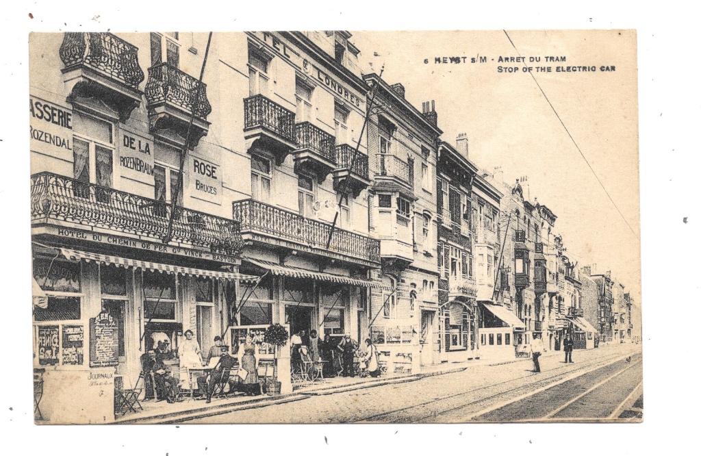 Heyst-sur-Mer NA87: tramhalte 1922, Verzamelen, Verzenden, 1920 tot 1940, Gelopen, West-Vlaanderen