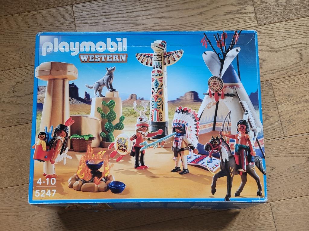 PLAYMOBIL 5247 - Indianenkamp met Tipi, Ophalen of Verzenden, Zo goed als nieuw, Complete set