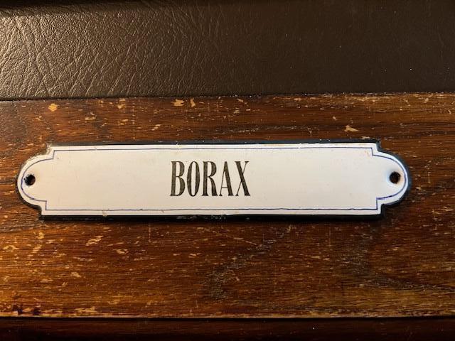 Ancienne plaque émaillée française « Borax », Antiquités & Art, Enlèvement