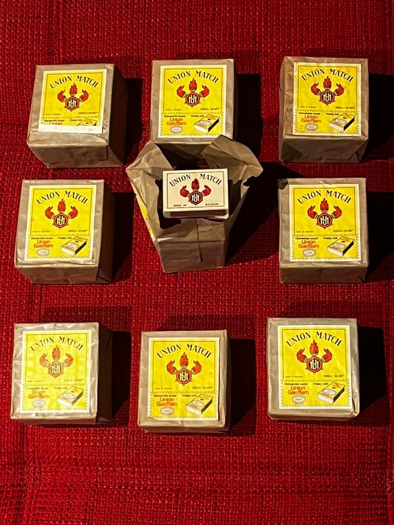 Sealed vintage verpakking Union Match lucifers, Antiquités & Art, Curiosités & Brocante, Enlèvement ou Envoi