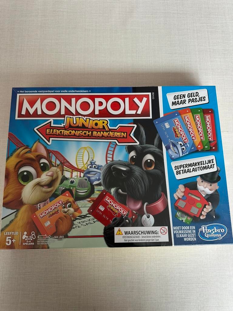 Monopoly Junior, Drie of vier spelers, Ophalen, Nieuw, HASBRO