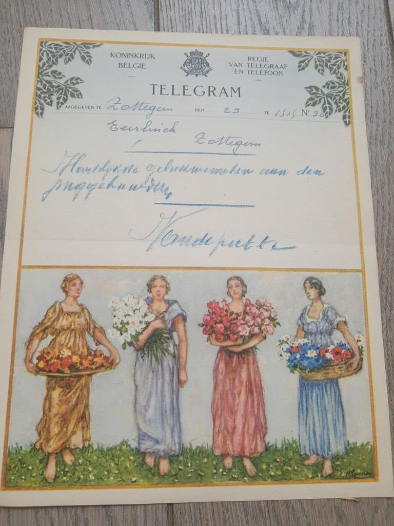 Télégramme Zottegem, Enlèvement ou Envoi, Comme neuf