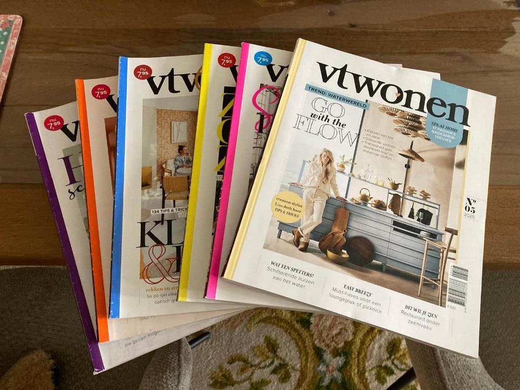 VT wonen tijdschriften lot 52 stuks (winkelwaarde 400 euro), Ophalen, Zo goed als nieuw, Interieur en Design