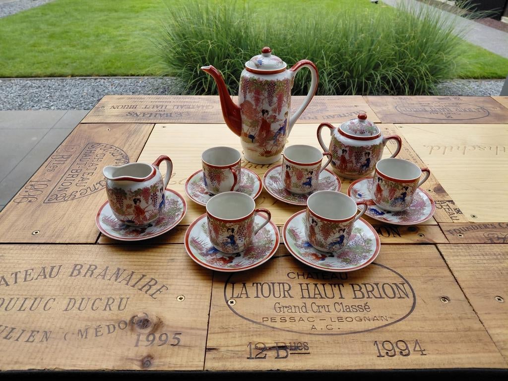 Chinees koffieservies, Ophalen