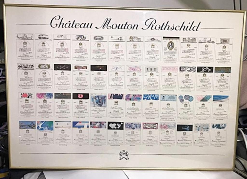 Chateau Mouton Rothschild All Labels 1945 - 1992 🤗😍🍷🎁👌, Verzamelen, Ophalen, Frankrijk, Nieuw, Rode wijn