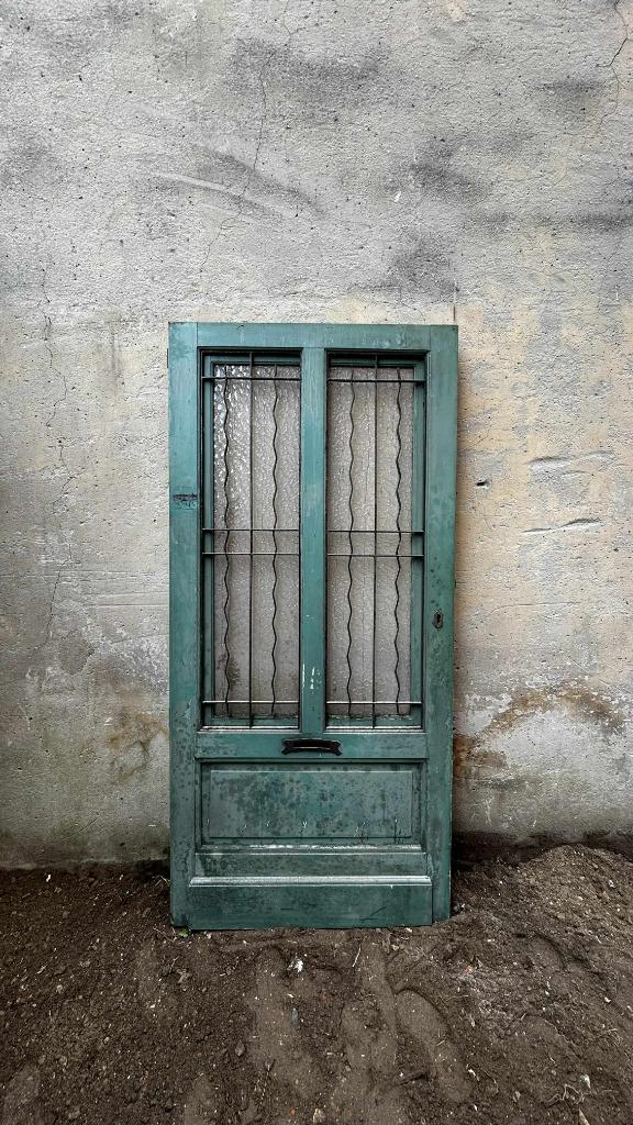 Très jolie porte d'entreé en bois de style, 75 à 150 cm, Enlèvement, Utilisé, Vitre comprise