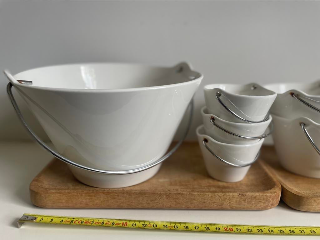 Set van 12 schalen grote midden en vele kleine, Uni, Poterie, Enlèvement, Utilisé