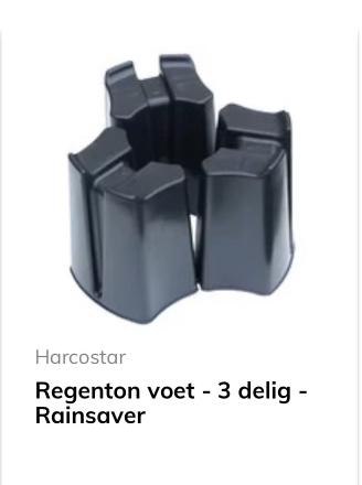 Regenton voet - 3 delig - Rainsaver, 75 tot 150 liter, Ophalen of Verzenden, Nieuw, Kunststof