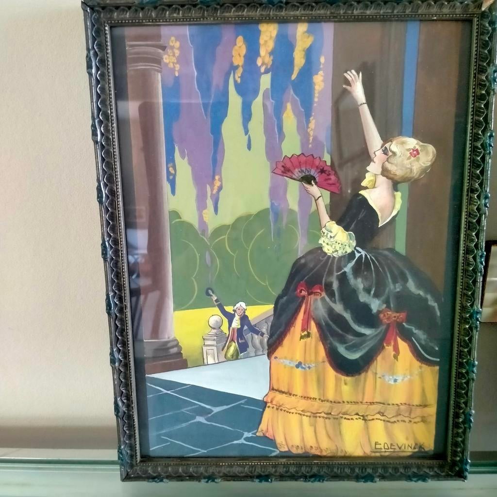 Art deco kadertjes, Antiek en Kunst, Ophalen
