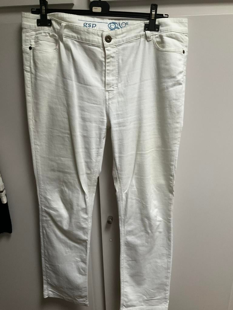 Witte broek GSP maat 48, Kleding | Dames, Ophalen of Verzenden, Zo goed als nieuw, Maat 46/48 (XL) of groter