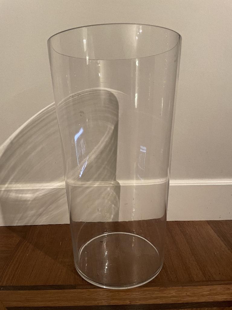 Grote IKEA glazen vaas – 45 cm, Overige kleuren, Ophalen of Verzenden, Minder dan 50 cm, Glas
