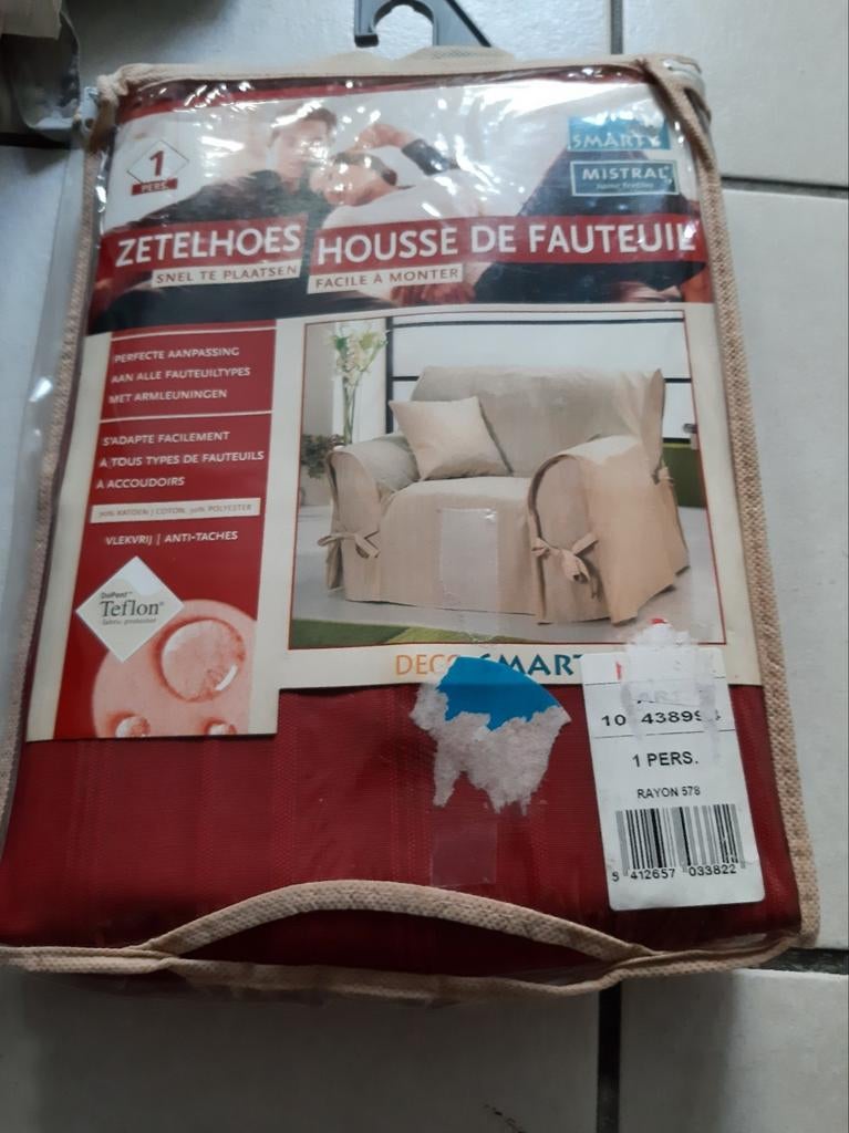 Housse de fauteuil des Aldi couler bourdon une place, Ophalen, Zo goed als nieuw