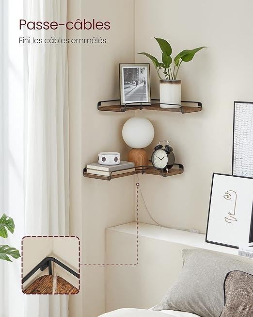 Ensemble de 2 étagères d'angle en L | LIVRAISON GRATUITE, Maison & Meubles, Neuf, -, VASAGLE, -
