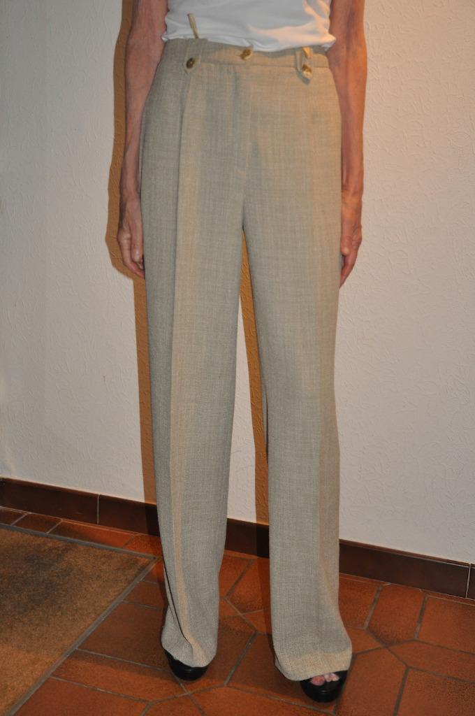 Ruw geweven beige geklede broek - maat 36, Vêtements | Femmes, Culottes & Pantalons, Neuf, Taille 36 (S), Beige, Longs, Enlèvement ou Envoi