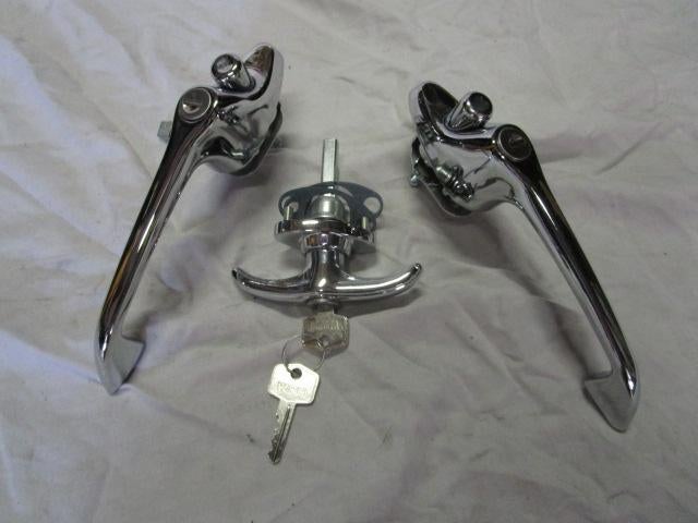 set deurklinken Klassieke Mini (early type) 1970-00, Ophalen, Achterklep, Voor, Nieuw