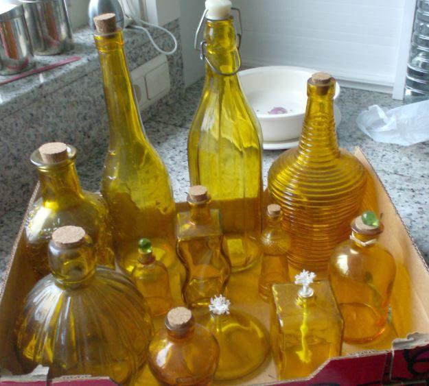 Geelkleurige flacons en flessen, Verzamelen, Glas en Drinkglazen, Ophalen of Verzenden, Zo goed als nieuw, Overige typen