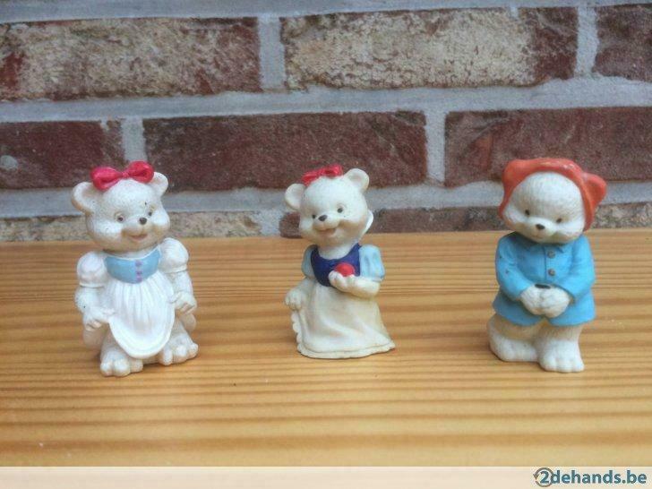 Set van 3 stenen beertjes, Antiek en Kunst
