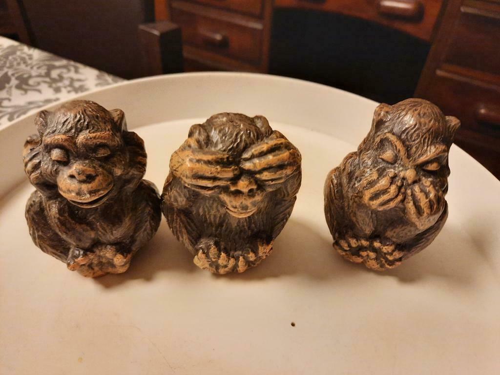 Horen , zien en zwijgen beeldjes . Per drietal 15 euro stuk, Ophalen of Verzenden, Zo goed als nieuw