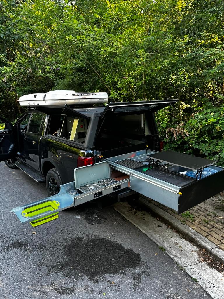 Aménagement camping box tiroirs cuisine pick-up Ford ranger, Enlèvement, Utilisé
