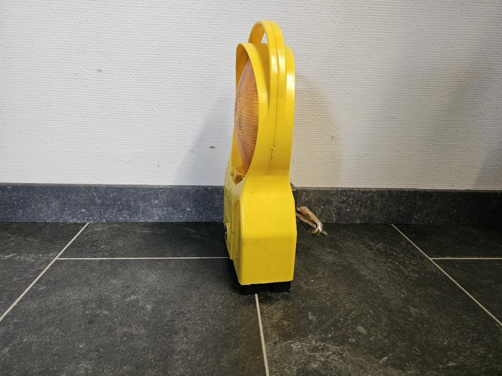 bouwlicht, Ophalen of Verzenden, Gebruikt, Lamp met armatuur