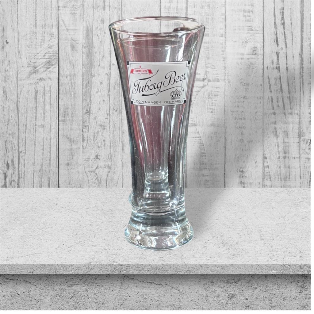 2 verres a bière Tuborg, Enlèvement ou Envoi, Comme neuf, Verre à bière