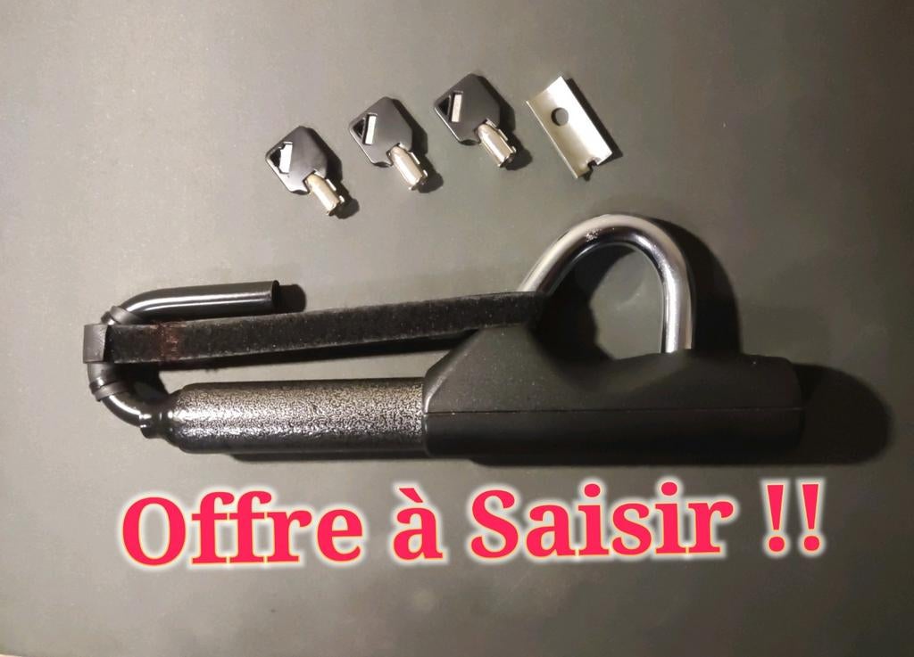 🔒 Canne Antivol Télescopique (Bloque volant et pédales) 🔒, Enlèvement ou Envoi, Comme neuf