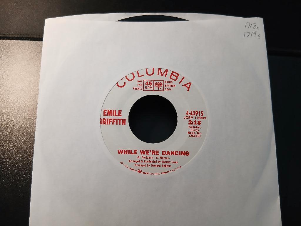 Emile Griffith ‎– While We're Dancing '7 " Popcorn " Promo, CD & DVD, Vinyles Singles, Comme neuf, Single, R&B et Soul, 7 pouces