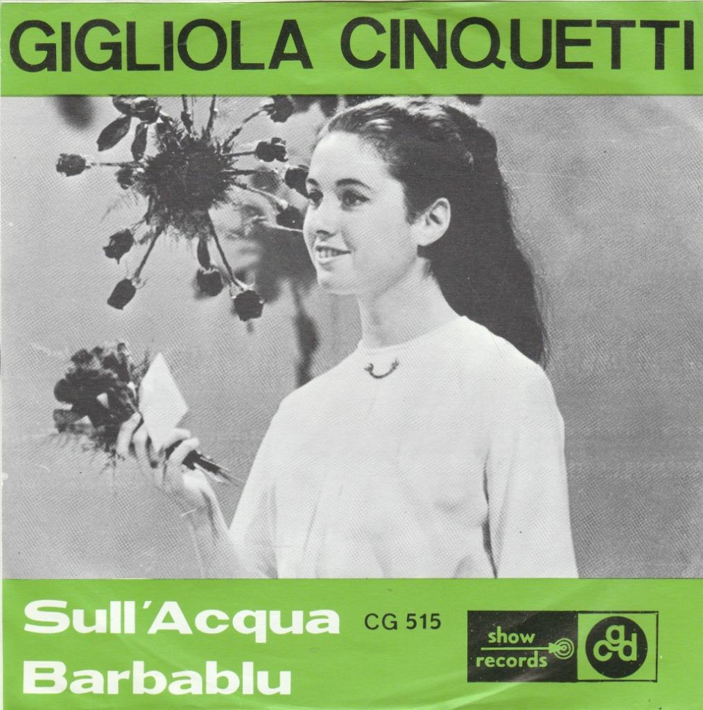 45T: Gigliola Cinquetti: Sull' acqua  Pop, Enlèvement ou Envoi, Comme neuf, Pop
