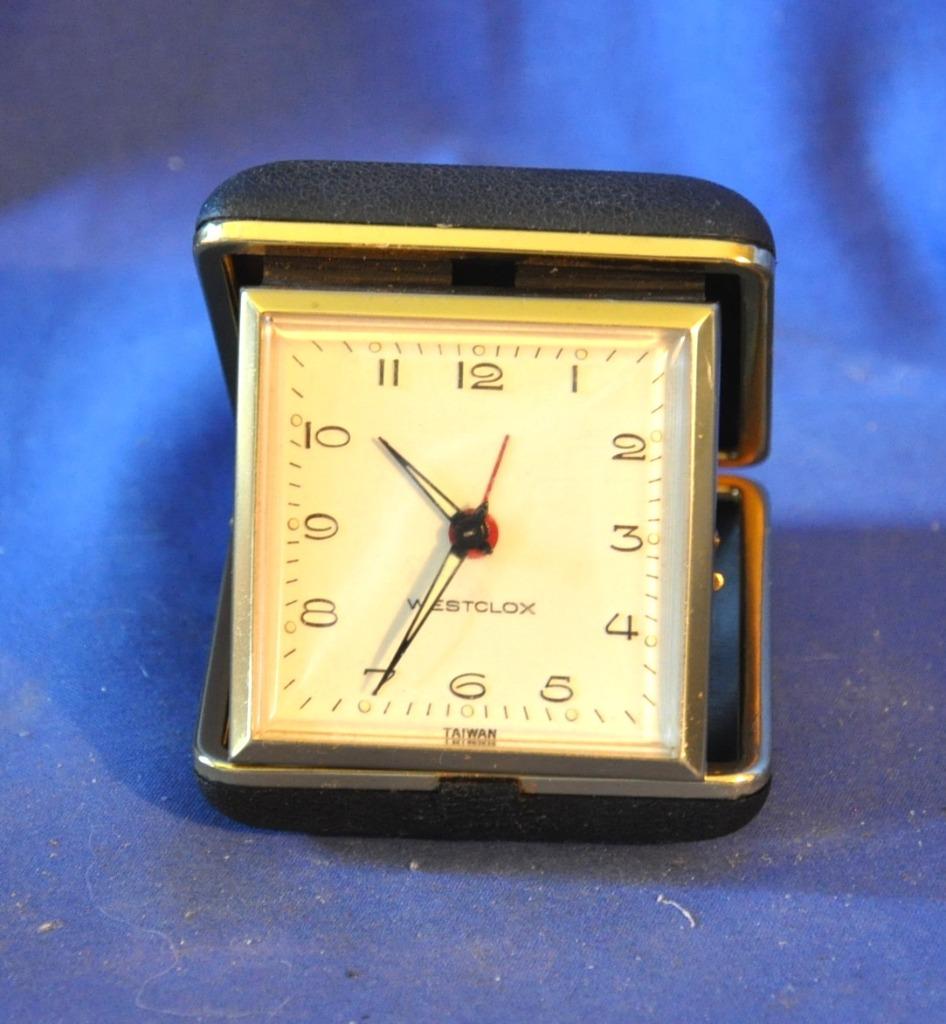 reveil de voyage mecanique westclox boitier noir, Enlèvement ou Envoi