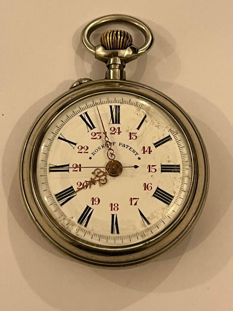 Brevet Roskopf d'occasion, Bijoux, Sacs & Beauté, Enlèvement, Montre de poche