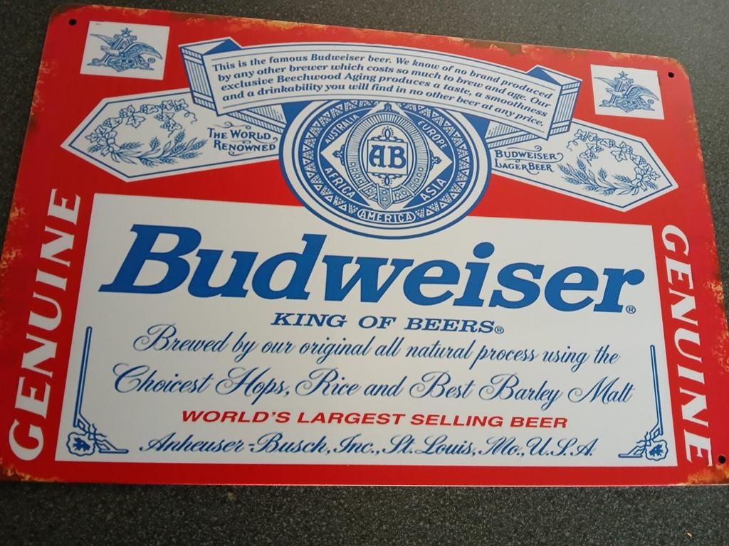 Metalen reclameborden biermerken, nieuw!, Enlèvement, Neuf, Emballage