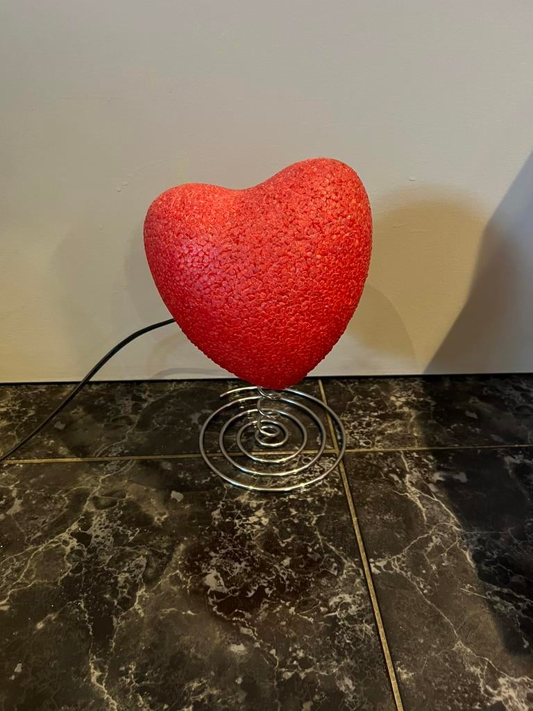 Lamp hartje op voet, Huis en Inrichting, Ophalen, Zo goed als nieuw