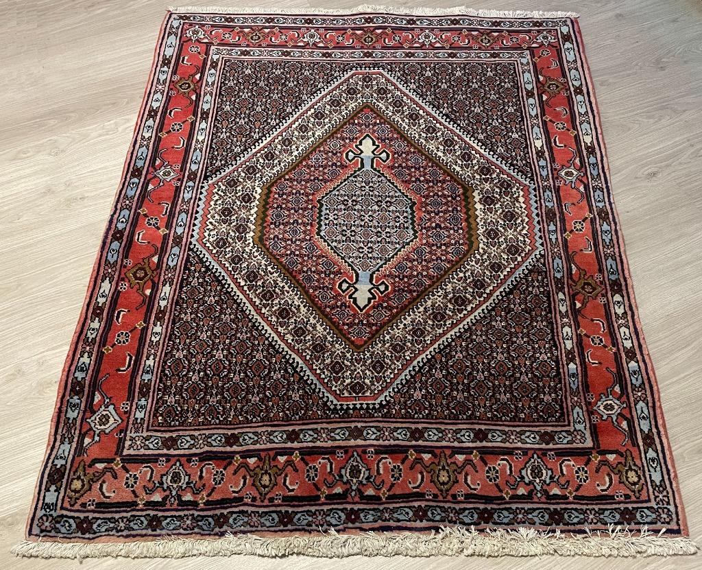 Iran Senne handgeknoopt tapijt, Ophalen, Gebruikt, 50 tot 100 cm, 150 tot 200 cm